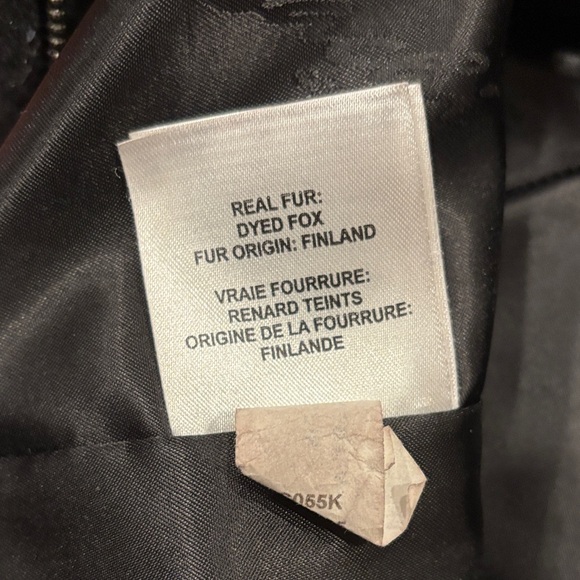 Women's Black Fox Fur Hooded Coat - Picture 3 of 5